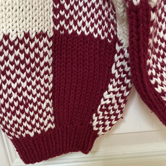 Drop shoulders oversized button down plaid cardigan - Picture 4 of 6